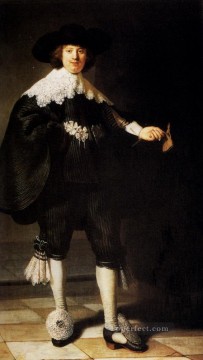 portrait of a man 1635 Painting - Portrait Of Maerten Soolmans Rembrandt